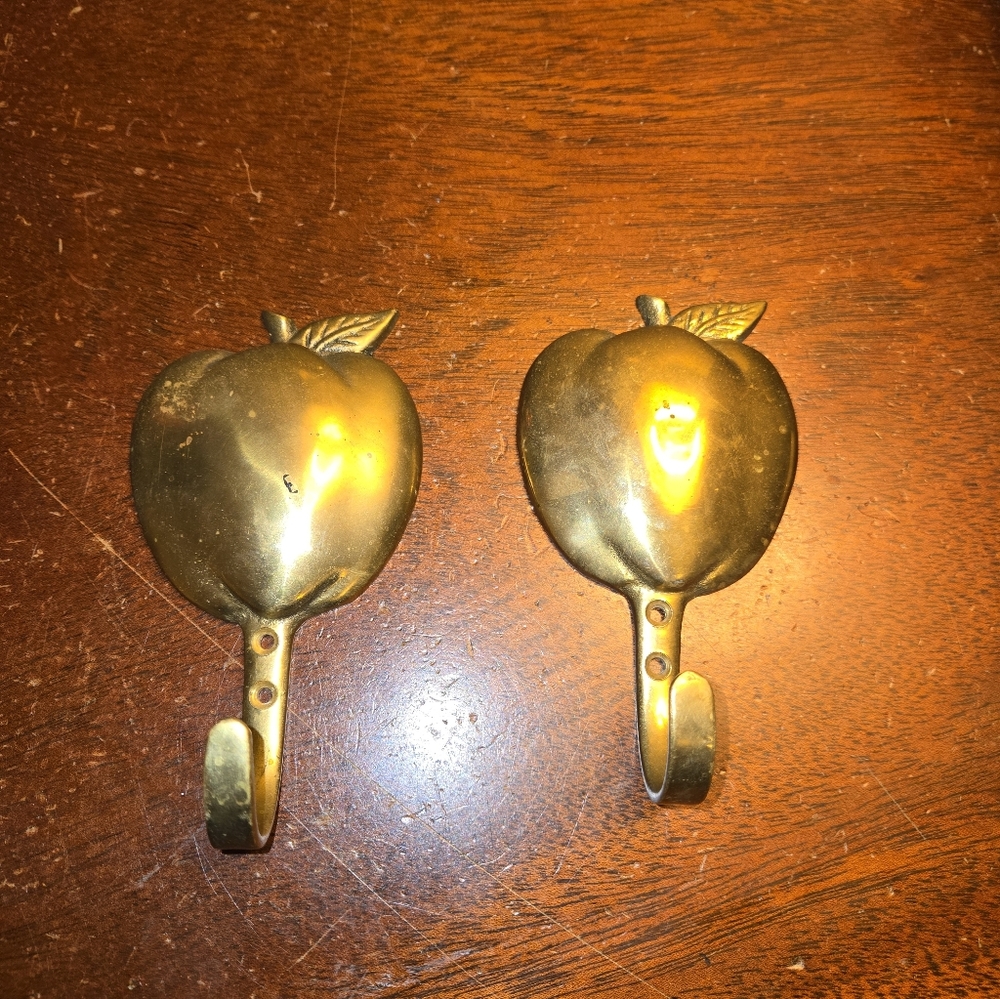 Brass Apple Hooks